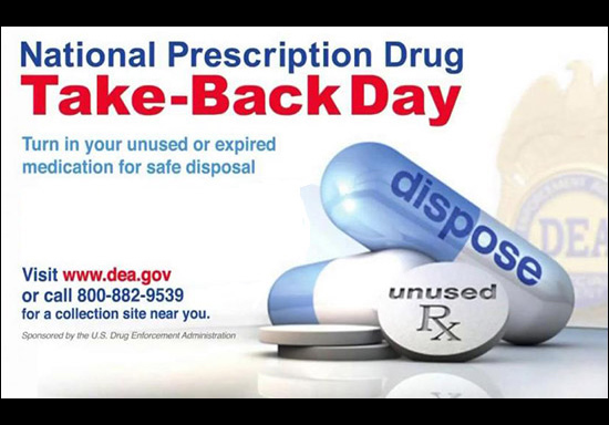 National Prescription Drug Take Back Day in April and October