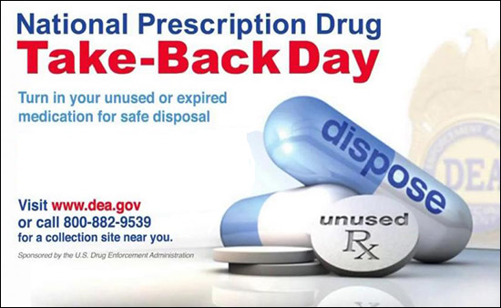 National Prescription Drug Take Back Day in April and October