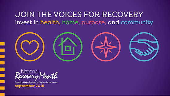 September is National Recovery Month 2018