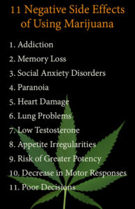 11 Negative Side Effects of Using Marijuana - Inspire Malibu